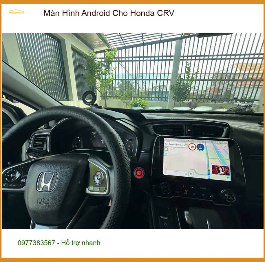 Anh Khải lắp Màn Hình Android cho Honda CRV Quận 12, cải thiện trải nghiệm lái