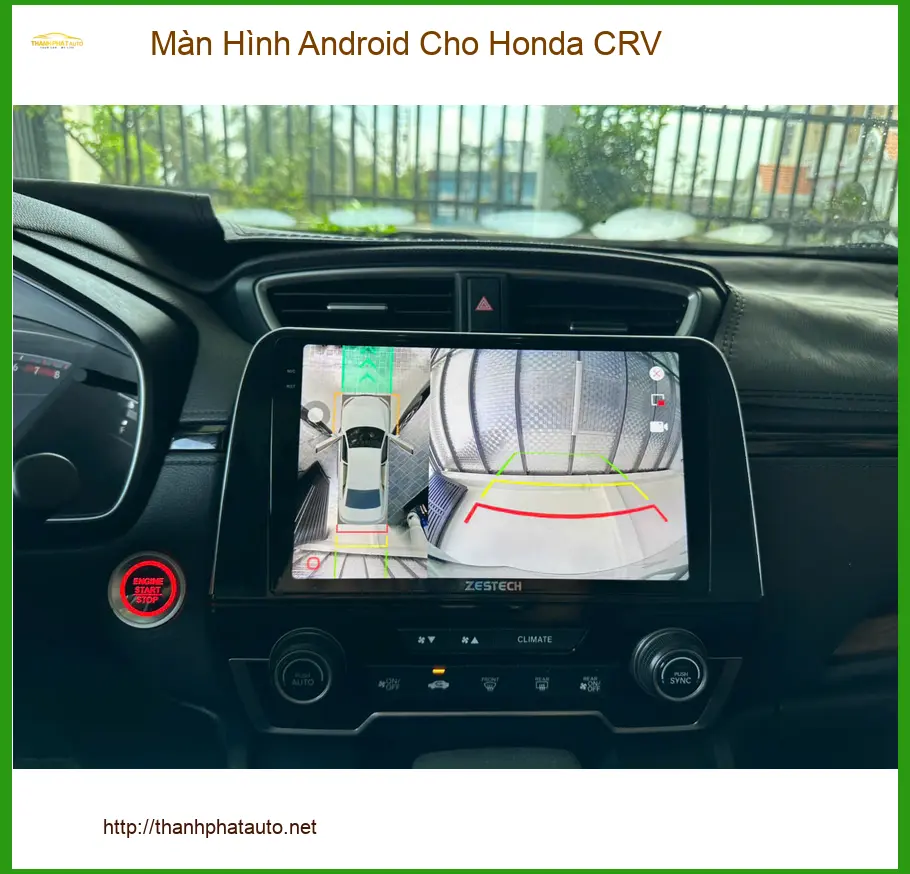 Anh Khải lắp Màn Hình Android cho Honda CRV Quận 12, cải thiện trải nghiệm lái ảnh thực tế 3
