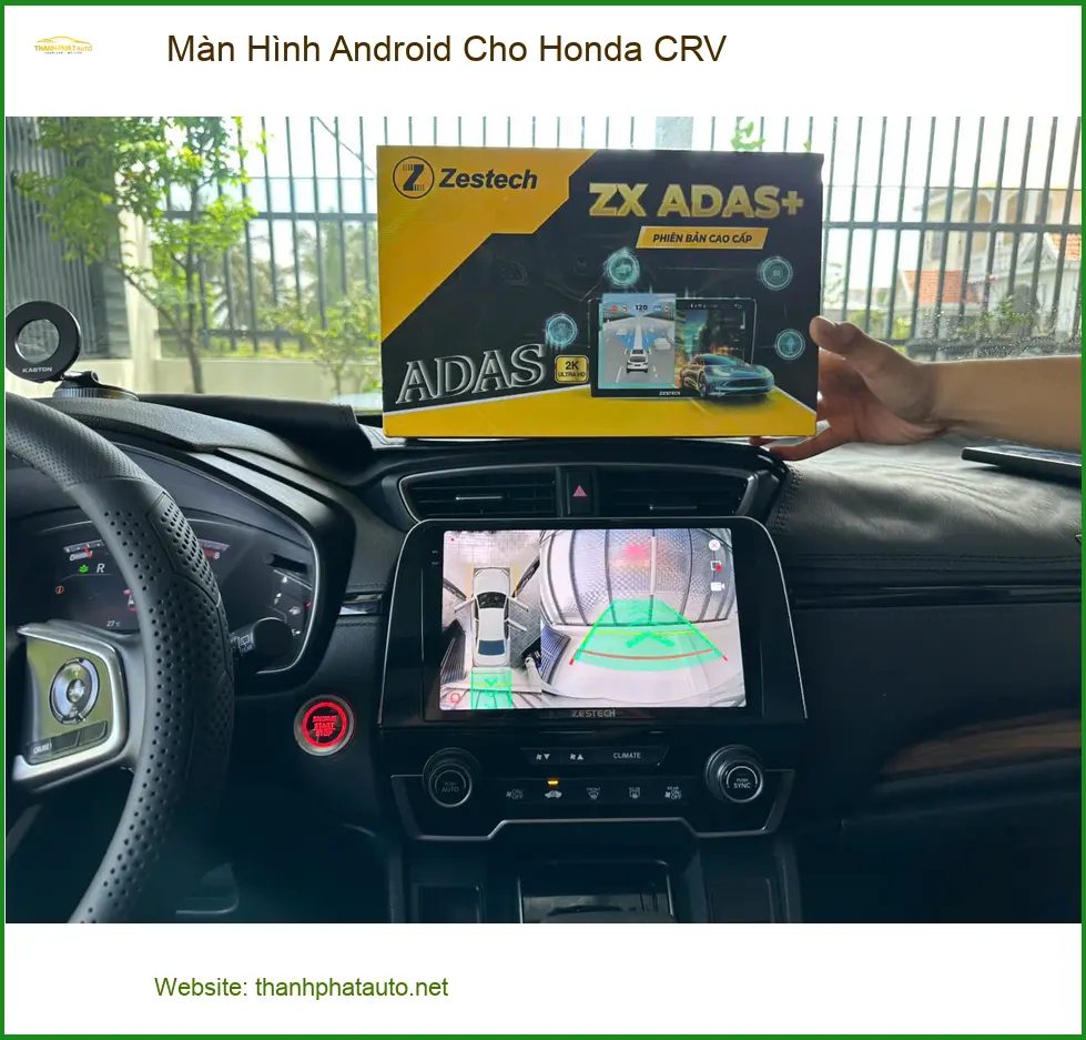 Anh Khải lắp Màn Hình Android cho Honda CRV Quận 12, cải thiện trải nghiệm lái ảnh thực tế 4
