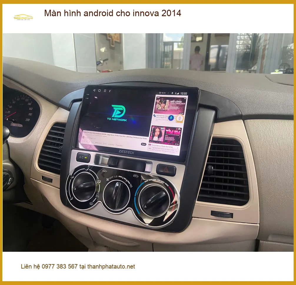 Anh Minh lắp màn hình Android Innova 2014 tại Tân Phú, nâng tầm giải trí