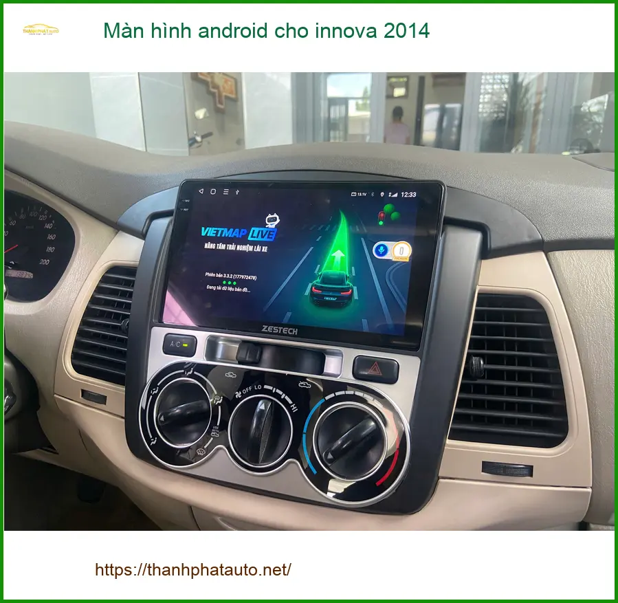 Anh Nhật lắp màn hình Android cho Innova 2014 tại Quận Tân Phú vì màn zin cũ