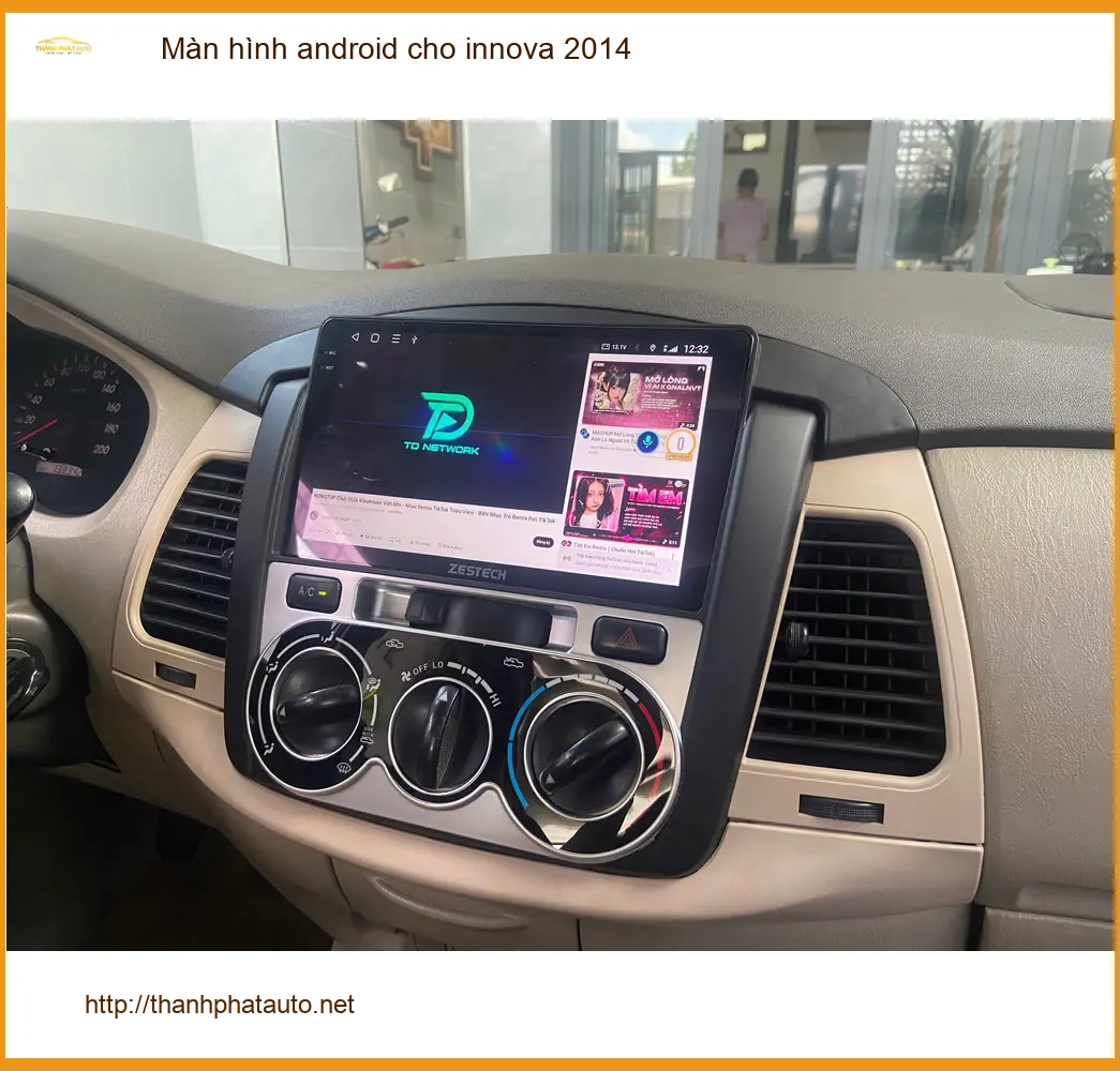 Anh Nhật lắp màn hình Android cho Innova 2014 tại Quận Tân Phú vì màn zin cũ ảnh thực tế 4