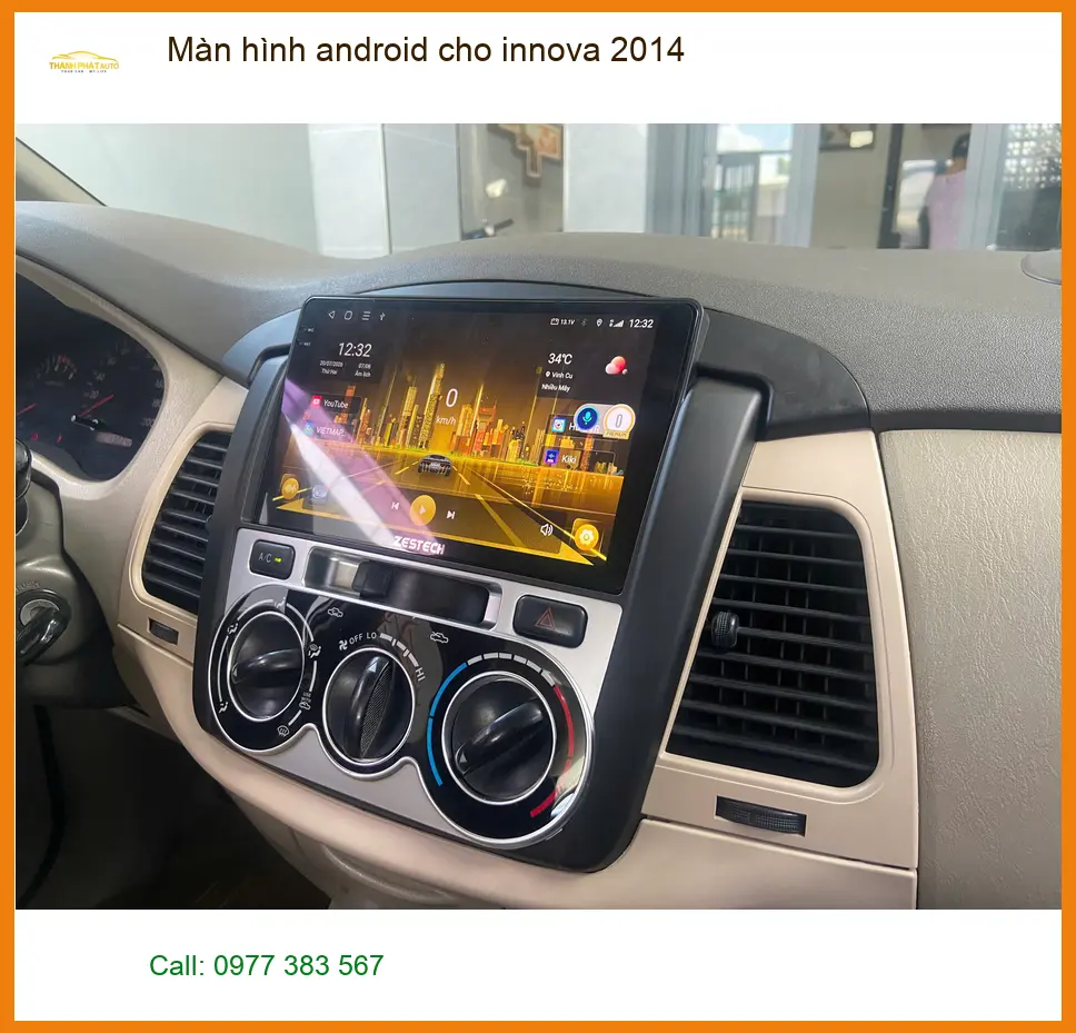 Anh Thành lắp màn hình Android cho Innova 2014 để nâng tầm trải nghiệm lái tại Nhà Bè