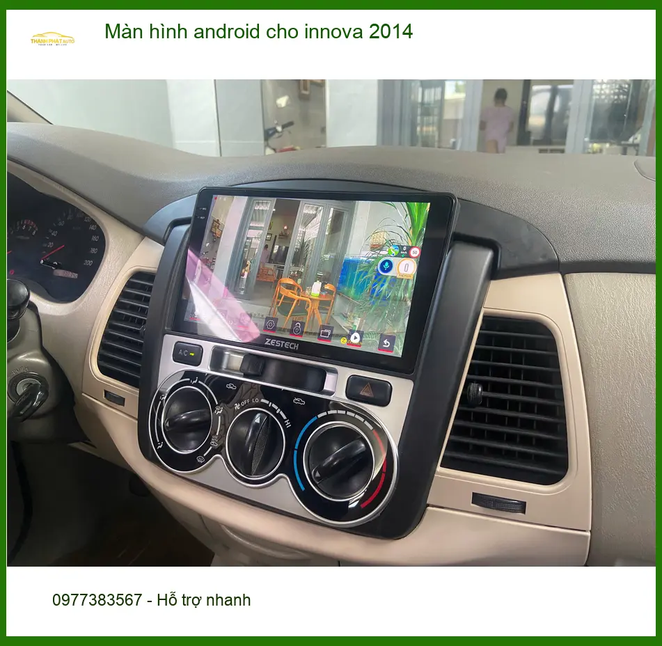 Anh Thành lắp màn hình Android cho Innova 2014 để nâng tầm trải nghiệm lái tại Nhà Bè ảnh thực tế 2