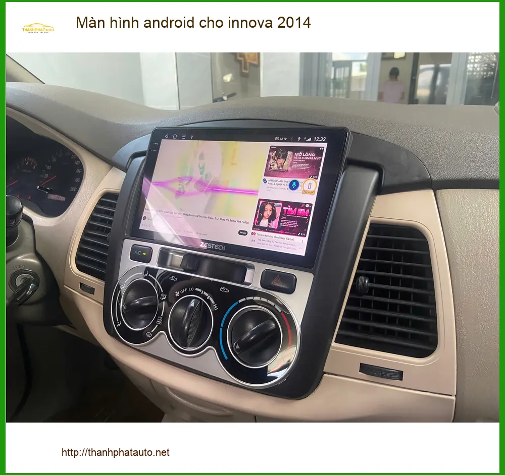 Anh Thành lắp màn hình Android cho Innova 2014 để nâng tầm trải nghiệm lái tại Nhà Bè ảnh thực tế 3