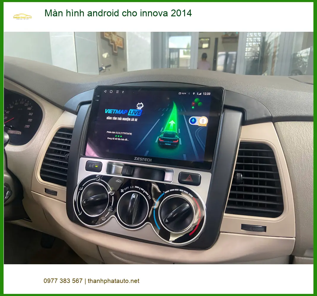 Anh Thành lắp màn hình Android cho Innova 2014 để nâng tầm trải nghiệm lái tại Nhà Bè ảnh thực tế 4