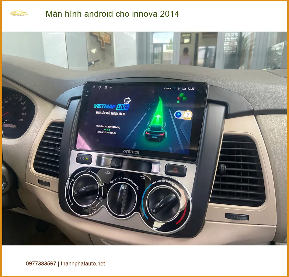 Chú Phước lắp màn hình Android cho Innova 2014 ở Quận 6 để tiện đường đi lại ảnh thực tế 4