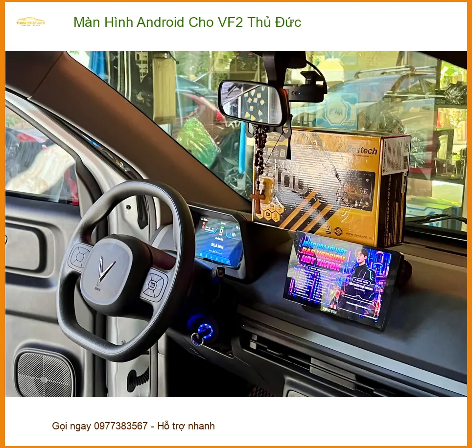 Anh Quang lắp Màn Hình Android cho VinFast VF2 tại Thủ Đức để trải nghiệm công nghệ mới ảnh thực tế 3
