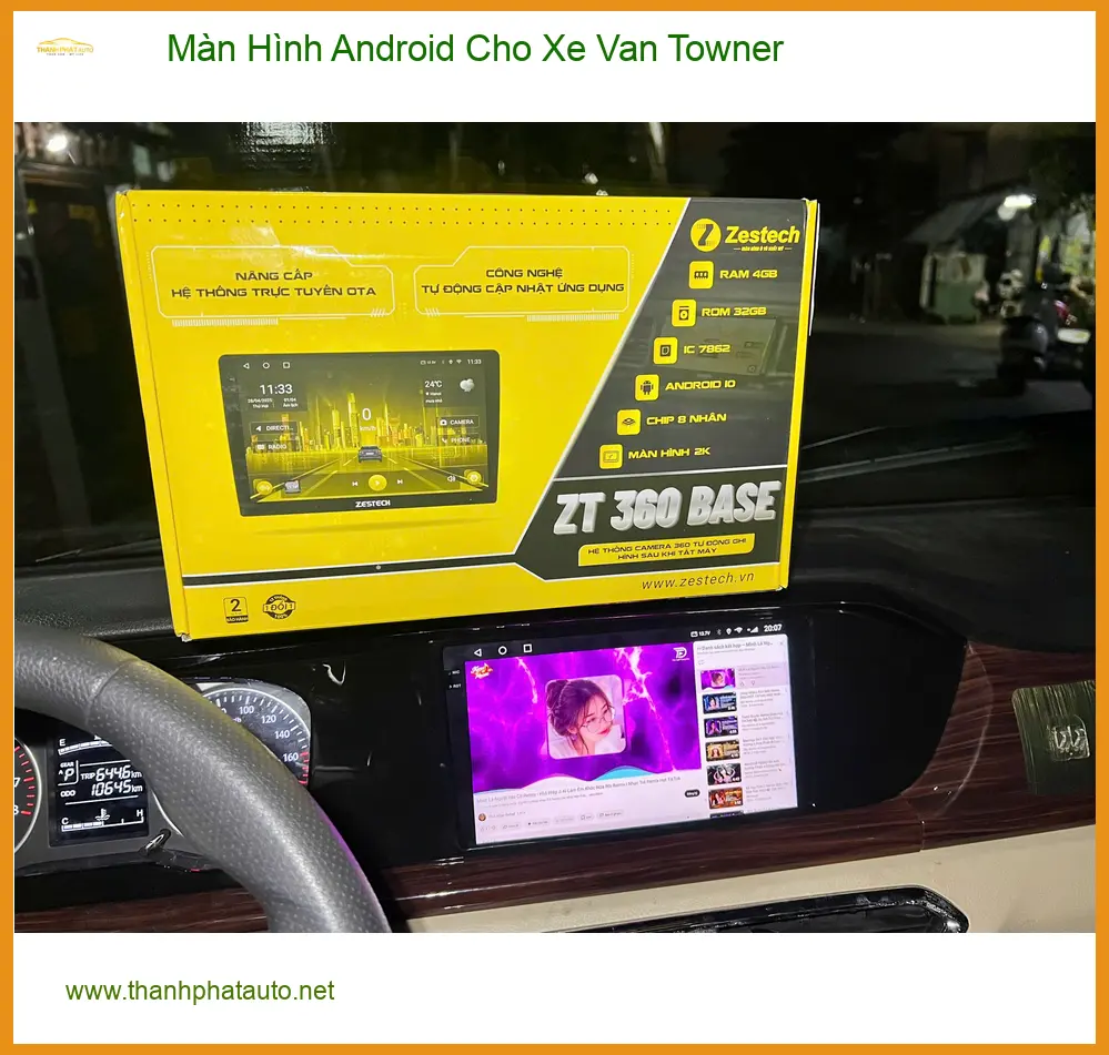 Anh Minh lắp Màn Hình Android Xe Van Towner Quận Thủ Đức giá tốt ảnh thực tế 2