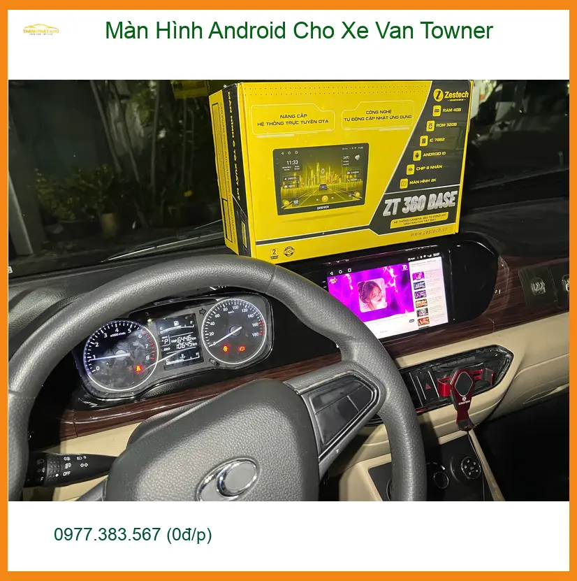 Anh Minh lắp Màn Hình Android Xe Van Towner Quận Thủ Đức giá tốt ảnh thực tế 3