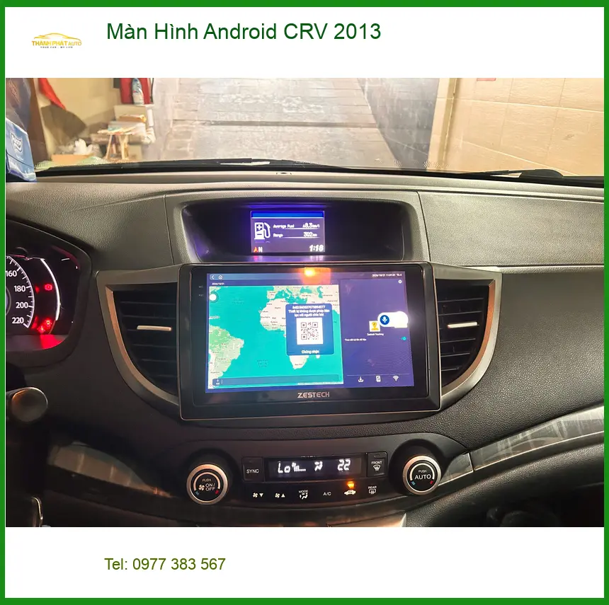 Anh Nhật Long lắp Màn Hình Android cho Honda CRV 2013 tại Quận 12 ảnh thực tế 2