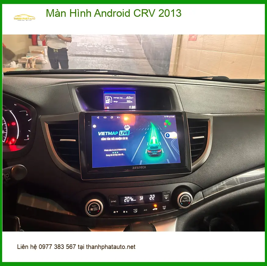 Anh Nhật Long lắp Màn Hình Android cho Honda CRV 2013 tại Quận 12 ảnh thực tế 4