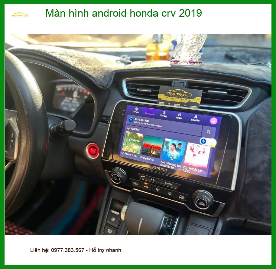 Anh Tấn lắp màn hình Android Honda CRV 2019 tại Cần Giờ, trải nghiệm lái xe nâng tầm ảnh thực tế 2
