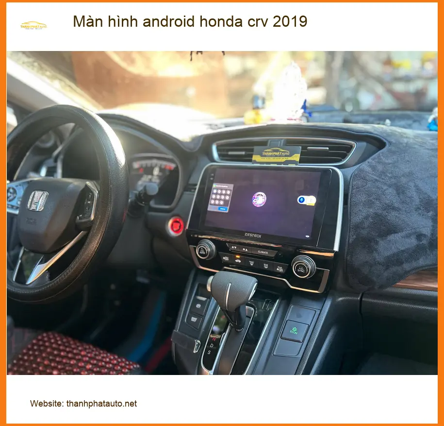 Anh Khôi lắp màn hình Android Honda CRV 2019 tại Quận 4 để nâng cấp giải trí ảnh thực tế 2