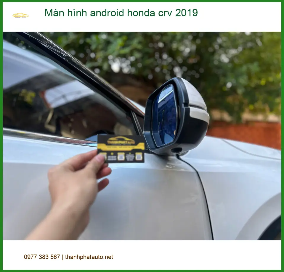 Anh Khôi lắp màn hình Android Honda CRV 2019 tại Quận 4 để nâng cấp giải trí ảnh thực tế 3