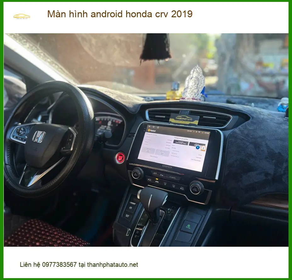 Anh Khôi lắp màn hình Android Honda CRV 2019 tại Quận 4 để nâng cấp giải trí ảnh thực tế 5
