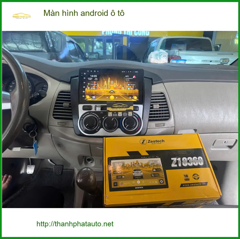 Anh Đạt lắp màn hình Android ô tô cho Hyundai Accent tại Quận Gò Vấp để xem bản đồ và giải trí