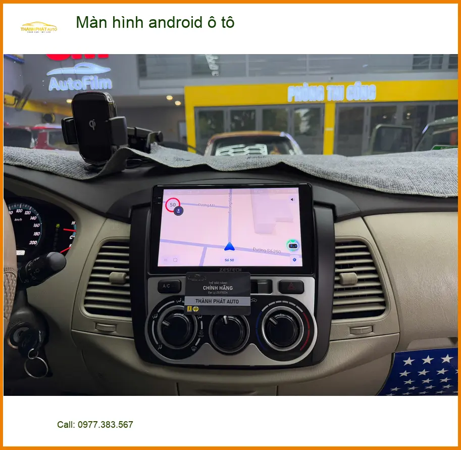 Anh Tùng lắp màn hình Android ô tô cho Kia Carnival tại Gò Vấp vì màn zin lỗi thời ảnh thực tế 3