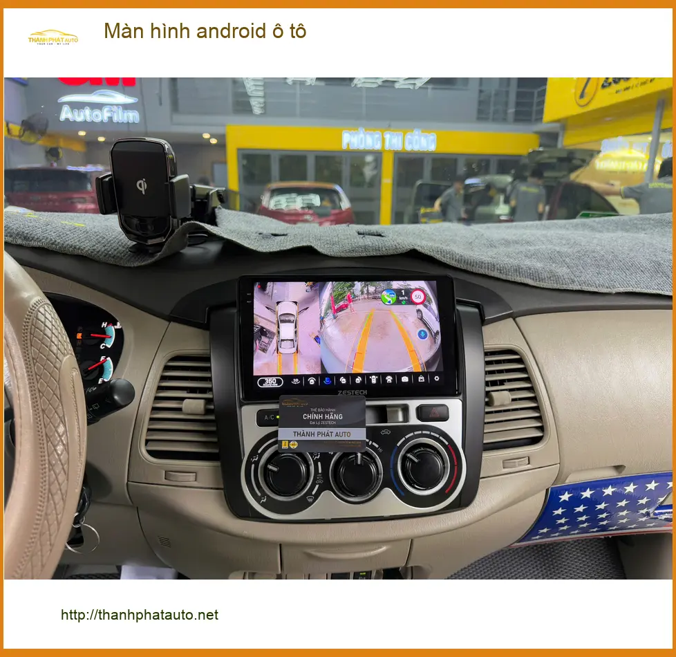 Anh Tùng lắp màn hình Android ô tô cho Kia Carnival tại Gò Vấp vì màn zin lỗi thời ảnh thực tế 4