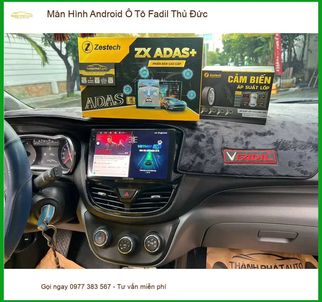 Anh Minh lắp Màn Hình Android Ô Tô Fadil tại Thủ Đức vì màn zin thiếu tính năng giải trí ảnh thực tế 5