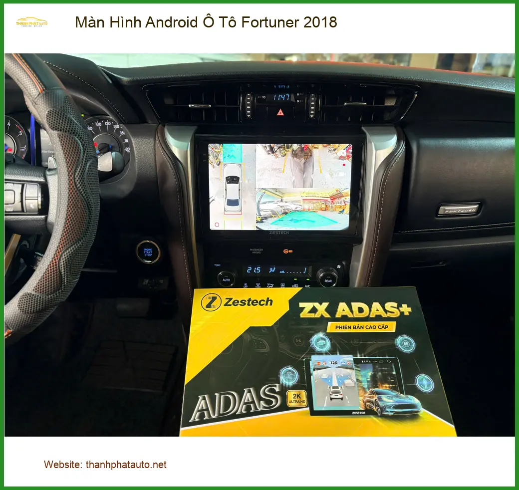 Chú Minh Fortuner 2018 nâng cấp Màn Hình Android tại Thủ Đức
