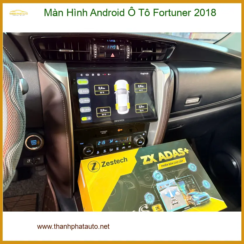 Chú Minh Fortuner 2018 nâng cấp Màn Hình Android tại Thủ Đức ảnh thực tế 2