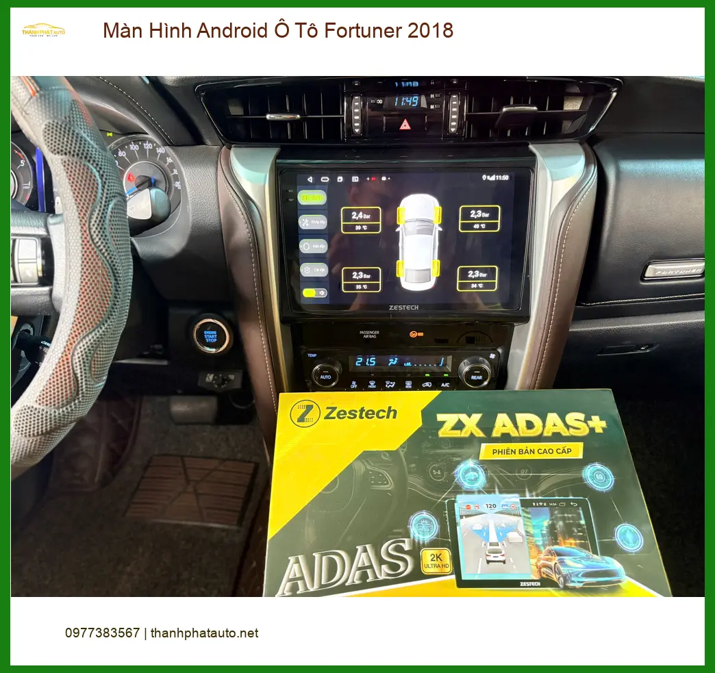 Chú Minh Fortuner 2018 nâng cấp Màn Hình Android tại Thủ Đức ảnh thực tế 5
