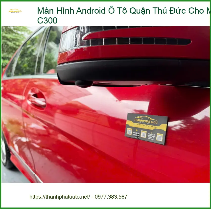 Anh Khang lắp màn hình Android ô tô Mec C300 ở Thủ Đức tiện dụng ảnh thực tế 2