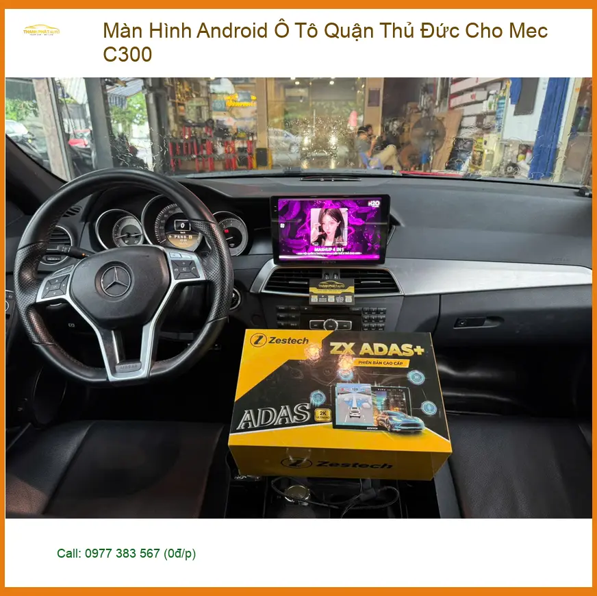 Anh Khang lắp màn hình Android ô tô Mec C300 ở Thủ Đức tiện dụng ảnh thực tế 4