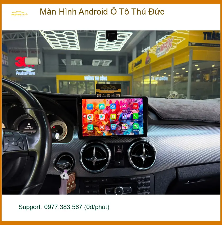 Anh Trường lắp màn hình Android ô tô cho Honda Civic ở Thủ Đức tiện đường ảnh thực tế 5