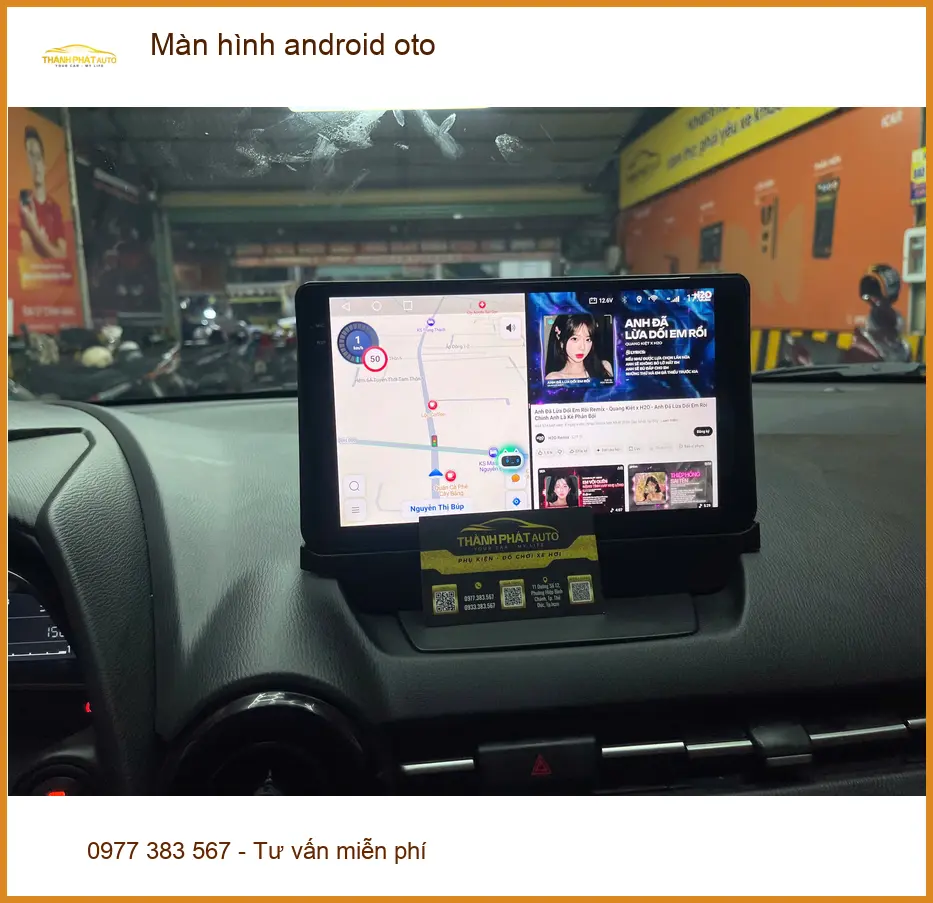 Anh Tùng lắp màn hình android oto cho Honda CRV tại Quận 2 để tiện đường đi làm