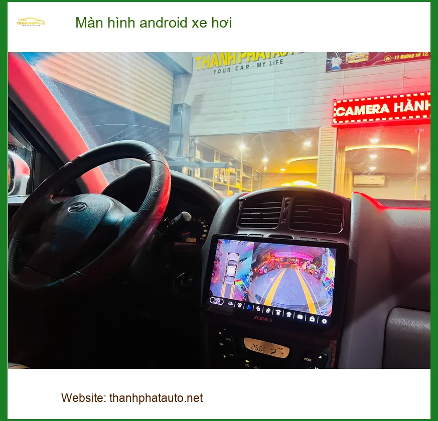 Anh Tùng lắp màn hình android xe hơi cho Toyota Vios tại Cần Giờ