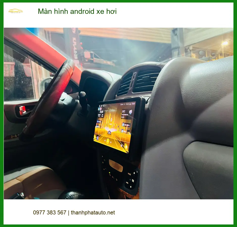 Anh Tùng lắp màn hình android xe hơi cho Toyota Vios tại Cần Giờ ảnh thực tế 3