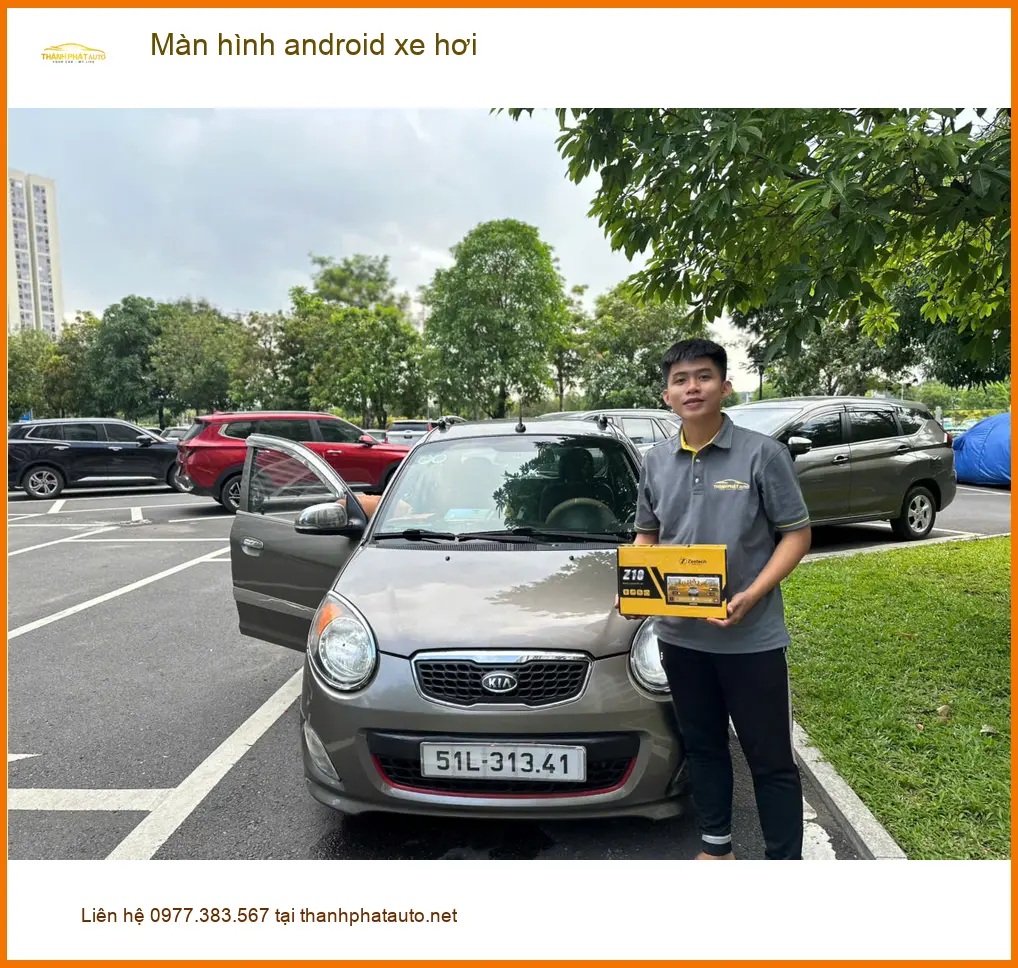 Chị Thảo lắp màn hình Android xe hơi cho Toyota Vios tại Quận Gò Vấp ảnh thực tế 2
