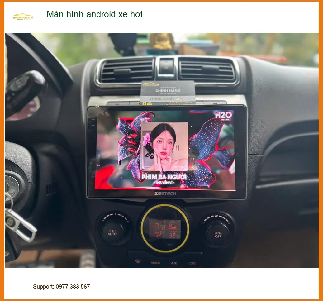 Chị Thảo lắp màn hình Android xe hơi cho Toyota Vios tại Quận Gò Vấp ảnh thực tế 3
