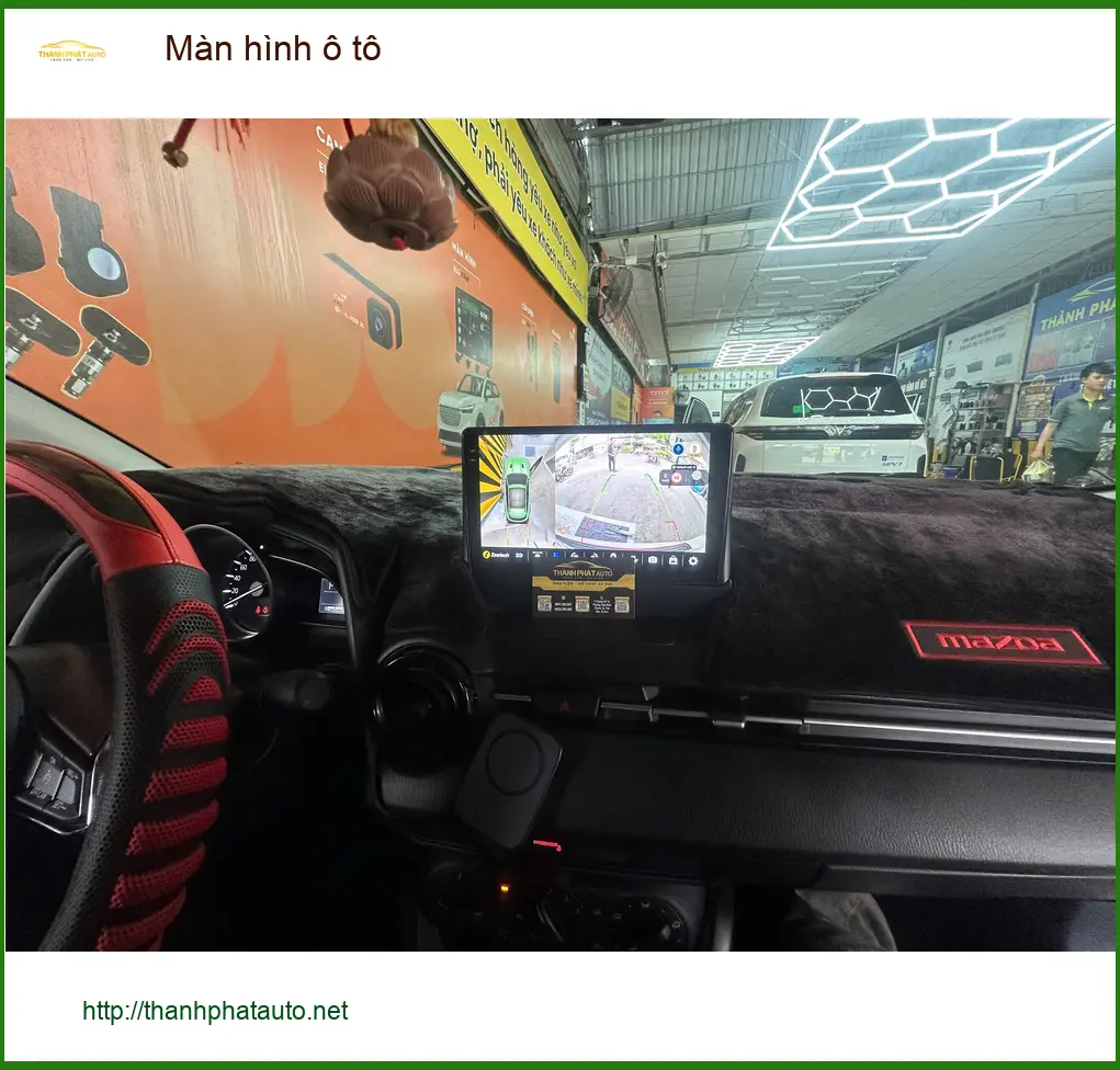 Anh Tấn lắp màn hình ô tô cho Hyundai Accent tại Nhà Bè vì màn hình cũ bị giật lag ảnh thực tế 3