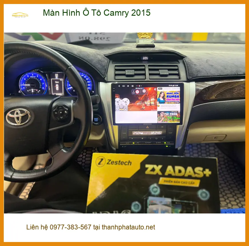 Anh Thắng nâng cấp Màn Hình Ô Tô Camry 2015 tại Quận 9 để nâng tầm tiện ích ảnh thực tế 4