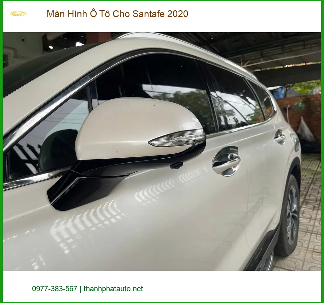 Bác Cường nâng cấp Màn Hình Ô Tô cho Santafe 2020 tại Quận 12 để tiện xem bản đồ