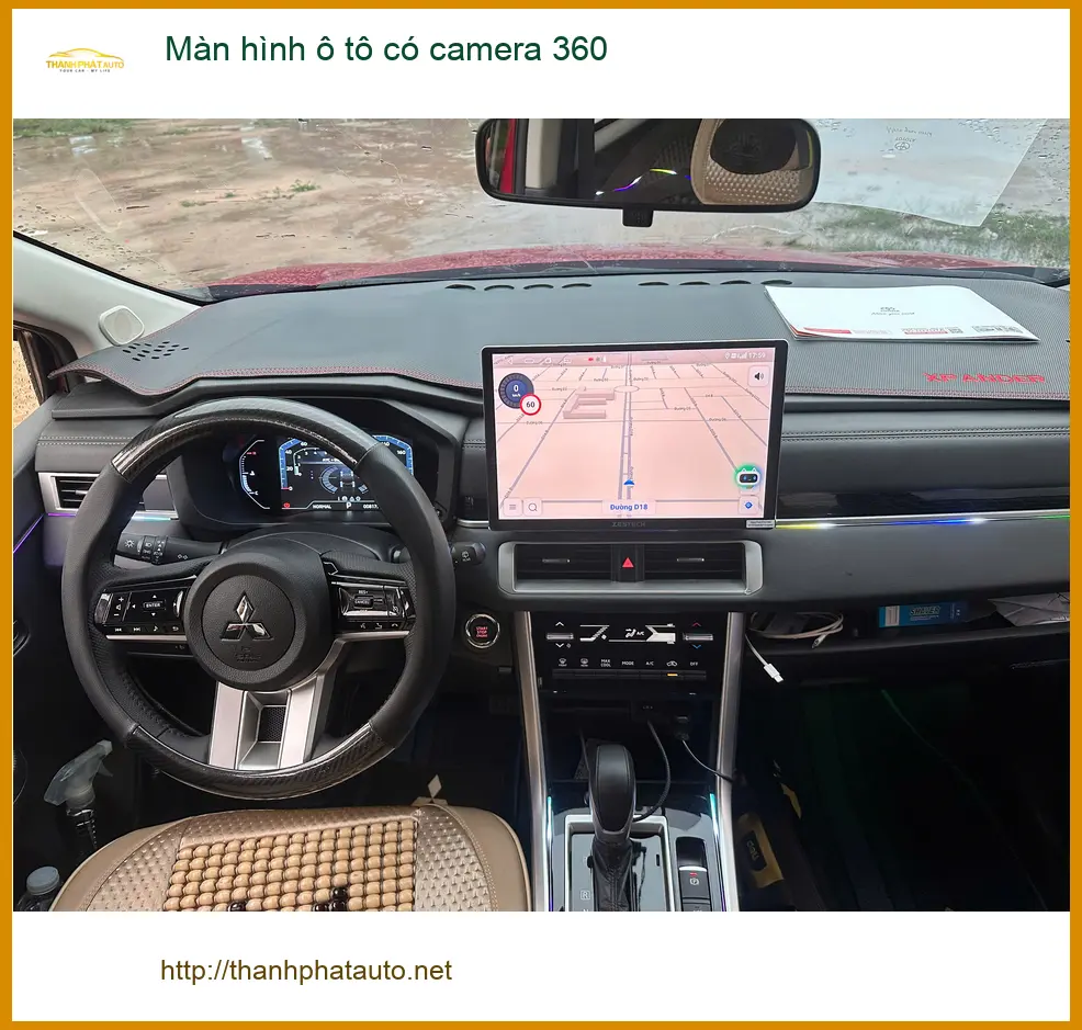 Chị Hoa lắp Màn hình ô tô có camera 360 cho Honda HR-V tại Quận Tân Bình