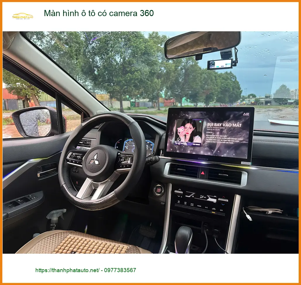 Chị Hoa lắp Màn hình ô tô có camera 360 cho Honda HR-V tại Quận Tân Bình ảnh thực tế 3