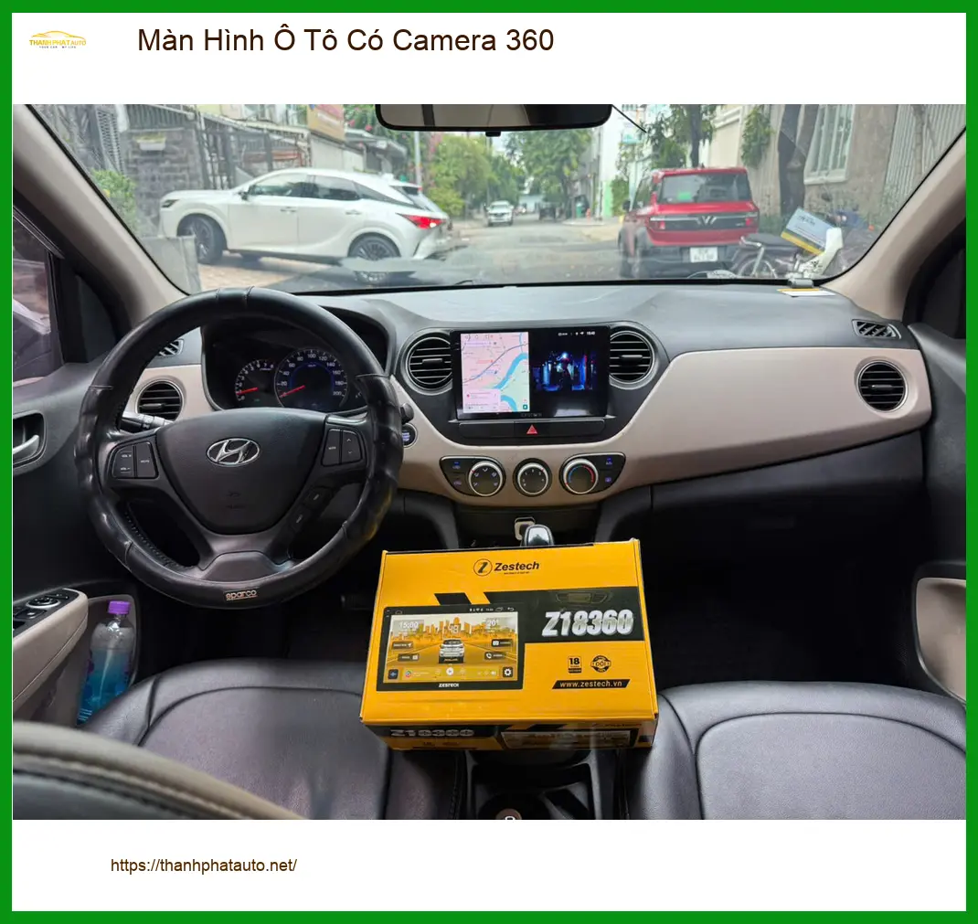 Chị Thảo lắp Màn Hình Ô Tô Có Camera 360 cho Honda HRV ở Thủ Đức