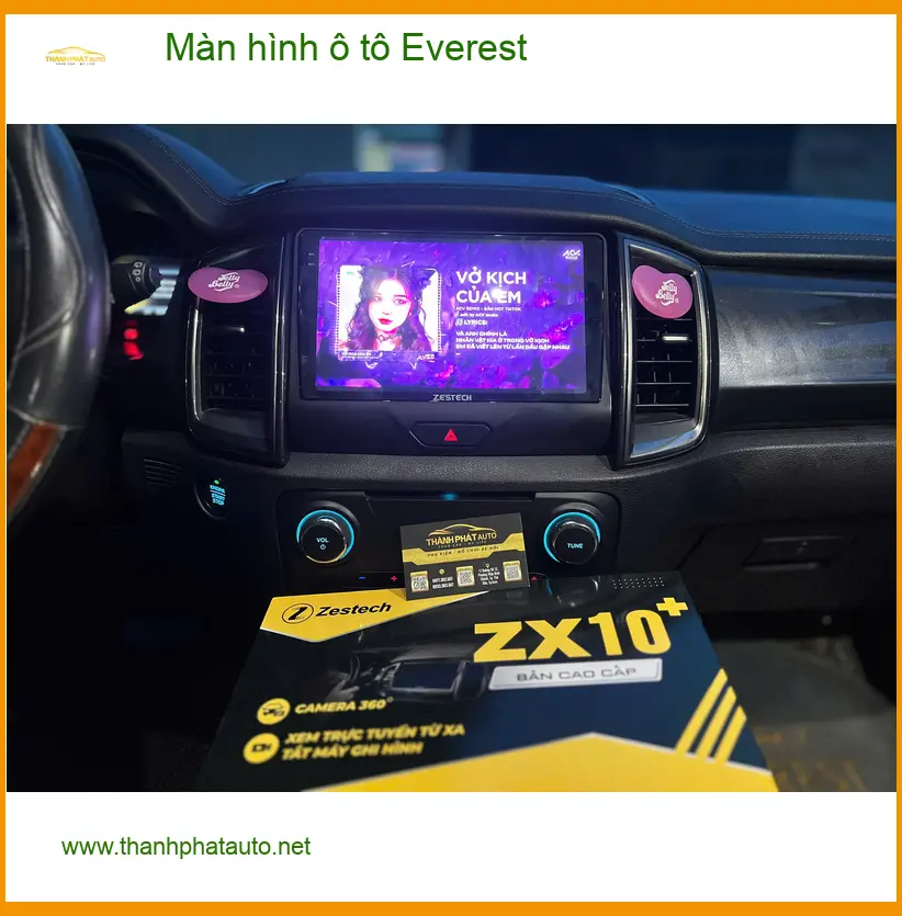 Anh Kiên nâng cấp màn hình ô tô Everest tại Quận Gò Vấp để có trải nghiệm lái tốt hơn ảnh thực tế 2