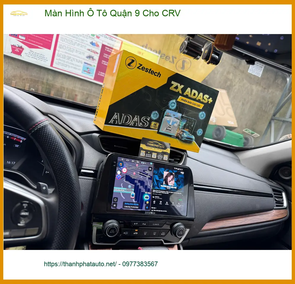 Anh Lâm nâng cấp màn hình ô tô chính hãng cho CRV tại Quận 9 để trải nghiệm lái mượt mà hơn ảnh thực tế 4