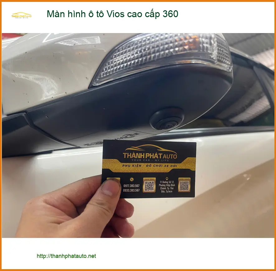 Anh Kiên lắp màn hình ô tô Vios cao cấp 360 tại Quận Gò Vấp để lái xe an toàn hơn ảnh thực tế 3