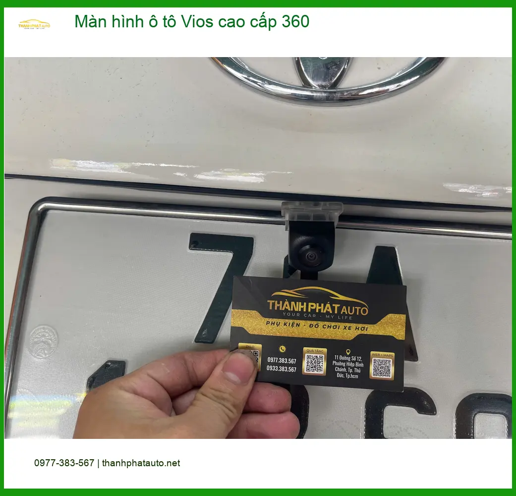 Anh Kiên lắp màn hình ô tô Vios cao cấp 360 tại Quận Gò Vấp để lái xe an toàn hơn ảnh thực tế 4