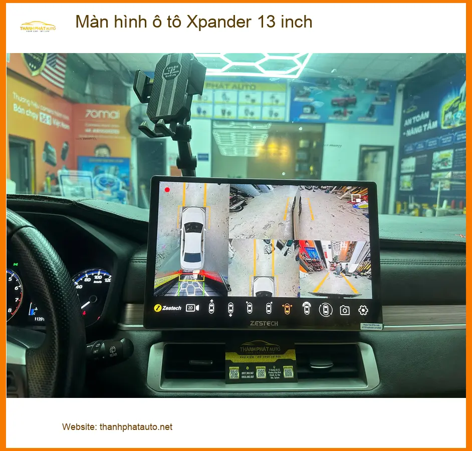 Anh Khang lắp màn hình ô tô Xpander 13 inch tại Quận 1 ảnh thực tế 3