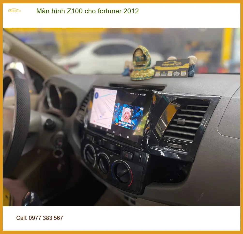 Anh Khang lắp màn hình Z100 cho Fortuner 2012 tại Quận 1, nâng cấp trải nghiệm ảnh thực tế 3