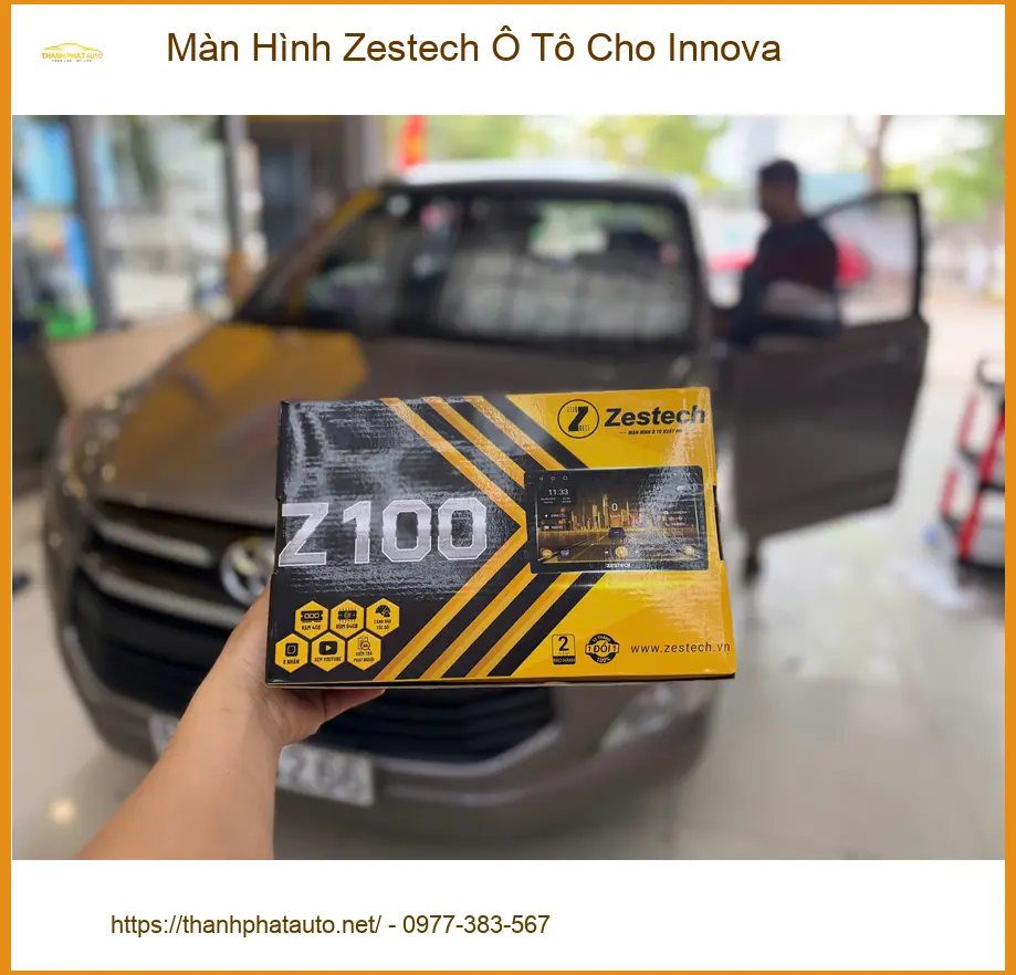 Anh Tuấn lắp màn hình Zestech ô tô cho Innova tại Quận 9 để giải trí và dẫn đường tiện lợi hơn