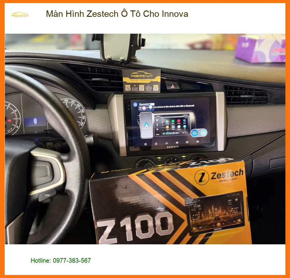 Anh Tuấn lắp màn hình Zestech ô tô cho Innova tại Quận 9 để giải trí và dẫn đường tiện lợi hơn ảnh thực tế 3