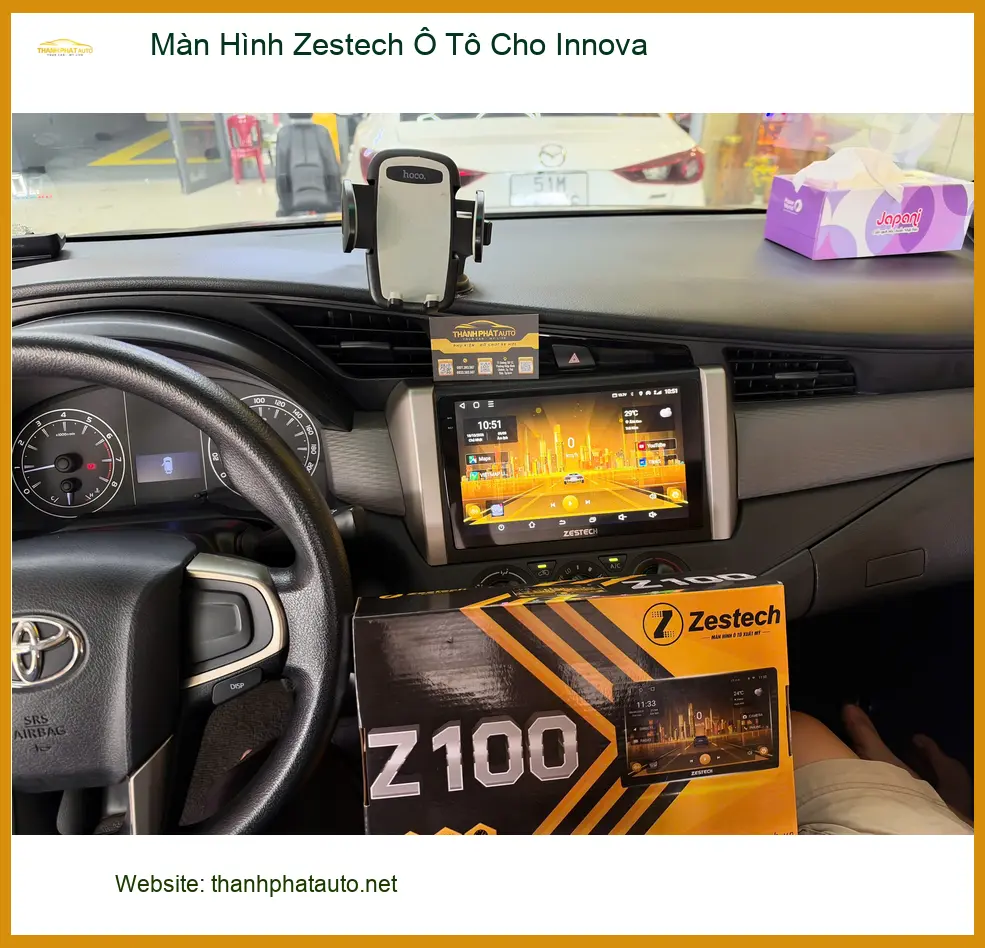 Anh Tuấn lắp màn hình Zestech ô tô cho Innova tại Quận 9 để giải trí và dẫn đường tiện lợi hơn ảnh thực tế 4